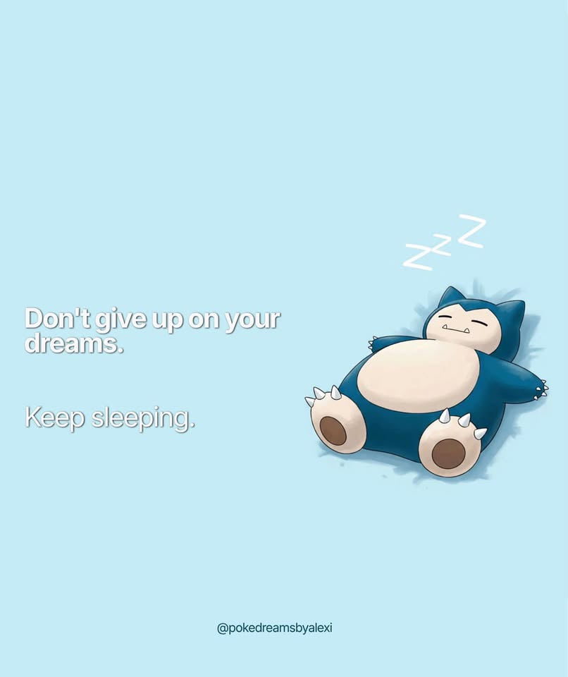 Dreamy Snorlax note from Poké Dreams by Alexi
